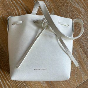 Mansur Gavriel White Crossbody Bag